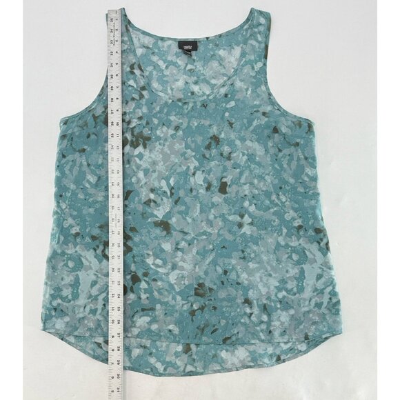 Mossimo Women’s Abstract Geometric‎ Sleeveless Scoopneck Chiffon Blouse XL Boho - Picture 9 of 9